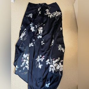 Dynamite satin wrap midi skirt
